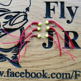 6 x BLOODWORM FLEXI-FLOSS STALKING BUG ,LURES,TROUT FLIES, BUZZERS SIZE 12