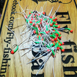 6 x CATS WHISKER FLEXI-FLOSS STALKING BUG ,LURES,TROUT FLIES, BUZZERS SIZE 12