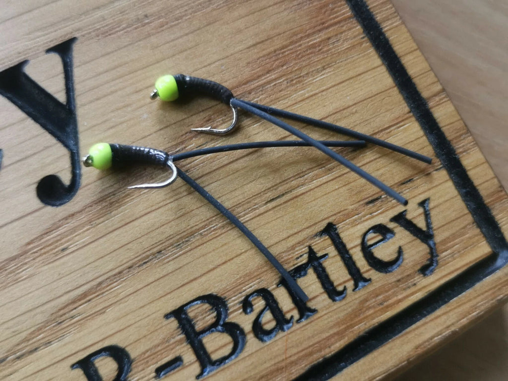 6 x VIVA FLEXI-FLOSS STALKING BUG ,LURES,TROUT FLIES, BUZZERS SIZE 12