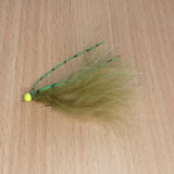 Chartreuse Hothead kicking Damsel Lure size 10 Fly Fishing Flies Trout(set of 6)