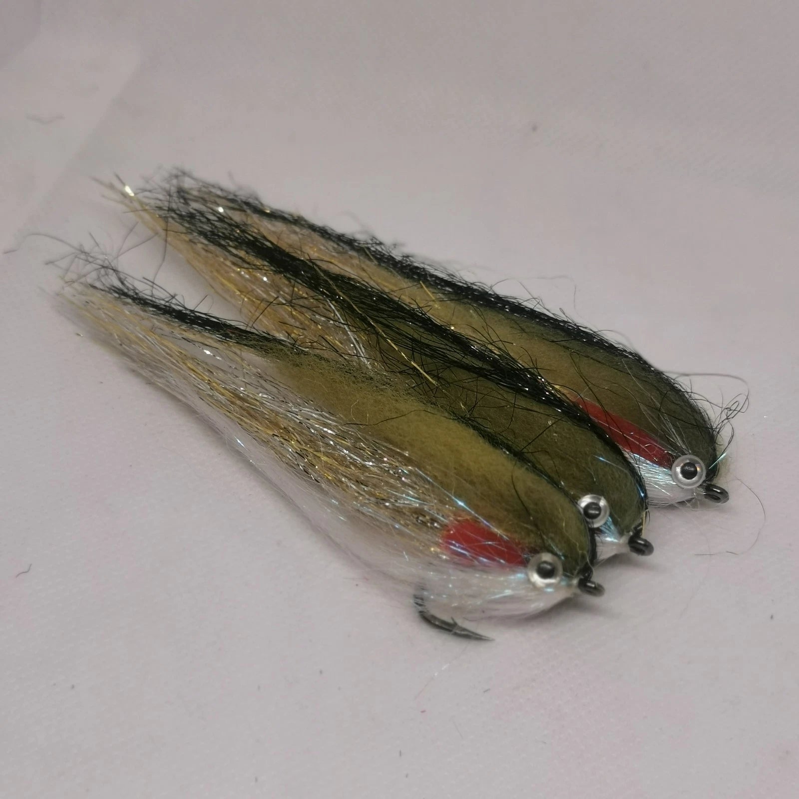 3 Large Pike /Perch/ Predatory Fly Lures Size 1 Hook Set of 3