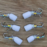Lite Bright Pearl Suspender Buzzers Size 14 (Set of 6) Fly Fishing