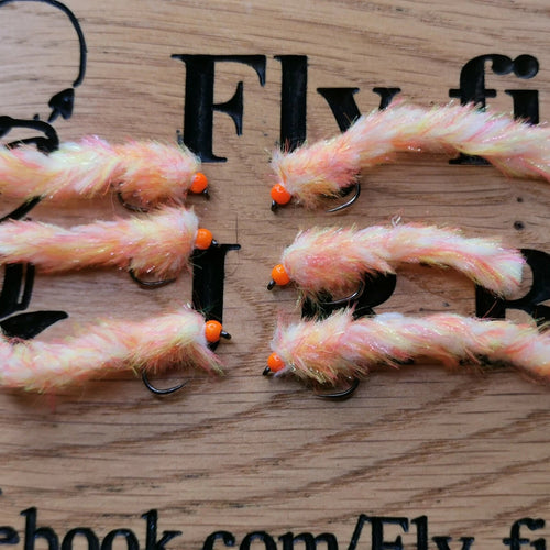6 Fruit Salad Eggstacy Worms.Fly Fishing trout fly lure barbless