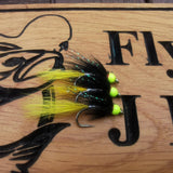 Salmon Flies Single Hook Bead Head Size 8. Set Of 3