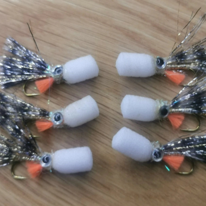 6  Perch Popper Fry Trout Flies Fly Fishing Trout Fly Size 10