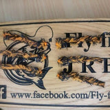6 Black and Orange Eggstacy Worms.Fly Fishing trout fly lure barbless Hot Head