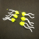 6 X Gin and Tonic Squirmy Worm Blob Size 10 Barbless  Hot Head Trout Flies.