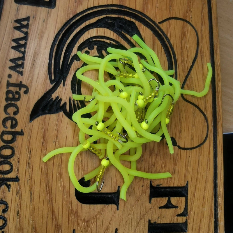 6x Yellow Squirmy Apps size 10