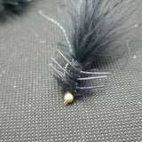 Black Woolly Bugger Fly Fishing Flies lures Streamers X6