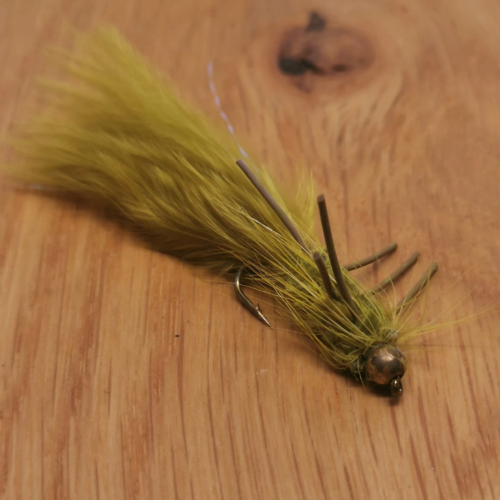 Olive Woolly Bugger Fly Fishing Flies lures Streamers X6