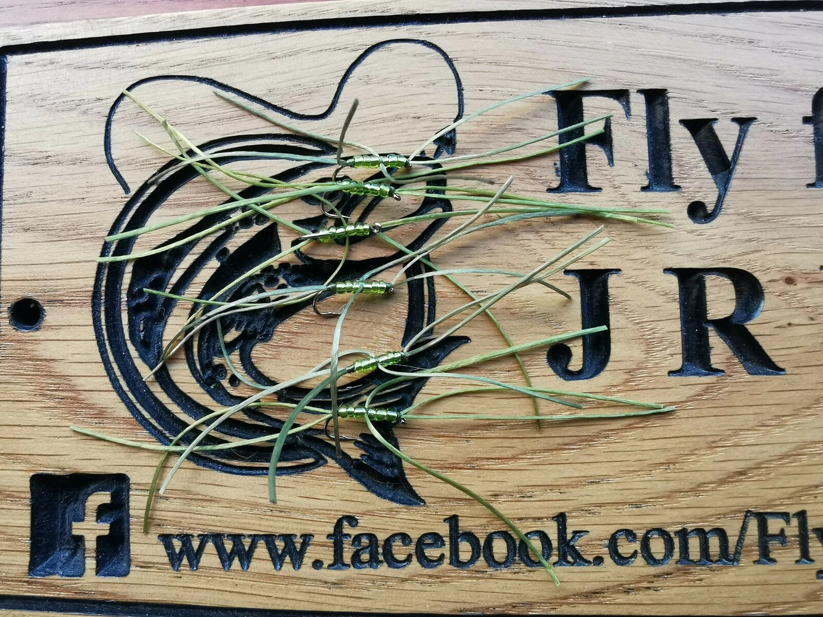 6 Apps Blood Worm Trout Fly -  size 10 Olive