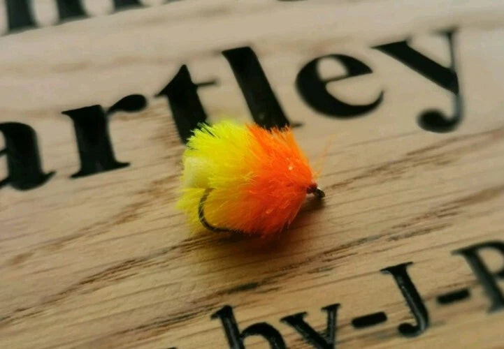 12 Tequila FAB BLOBS/TROUT FLIES/FLY FISHING size 10 barbed