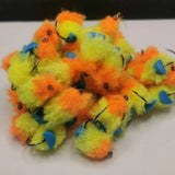 6 Tequila Eggstacy FAB BLOBS/TROUT FLIES/FLY FISHING size 10 barbless