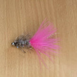 Pink and Silver Humongous trout fly fly fishing fry bashing lure size 10