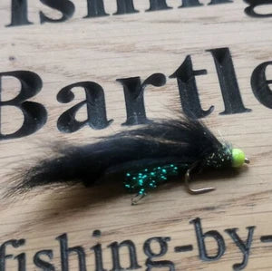 6 X Black Mamba Flies. Size 10 Hooks Fly Fishing Trout Flies BARBED HOOK