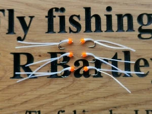 6 x OKEY DOKEY FLEXI-FLOSS STALKING BUG ,LURES,TROUT FLIES, BUZZERS SIZE 12