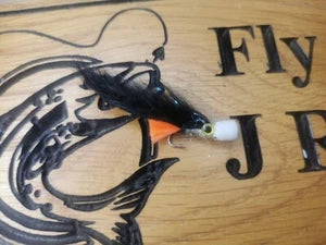 6 Black Popper Minkies Trout Flies Fly Fishing Trout Fly Size 10