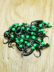 6 'Viva Dogs Bollox' Bung Buzzers Barbless Size 10 Trout Fly