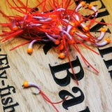 6 JACK FROST FLEXI-FLOSS STALKING BUG ,LURES,TROUT FLIES, BUZZERS SIZE 12